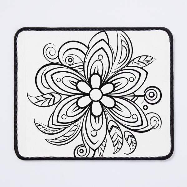 Item preview, Flower Design #28 Coloring Page Pattern designed and sold by DavidColoring.