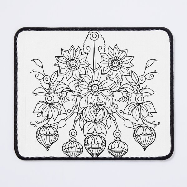 Item preview, Flower Design #32 Coloring Page Pattern  designed and sold by DavidColoring.