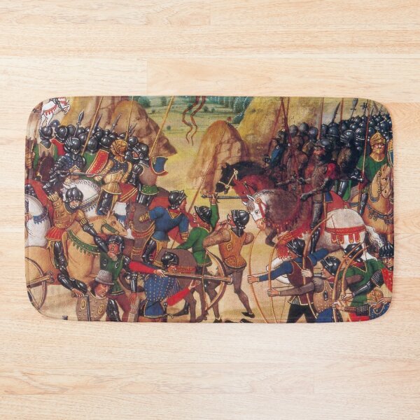 Item preview, Battle of Crecy Image Philip VI England  Classical Medieval war painting art designed and sold by Vintage Designs +.