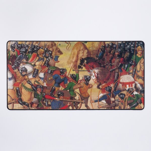 Item preview, Battle of Crecy Image Philip VI England Classical Medieval war painting art designed and sold by Vintage Designs +.