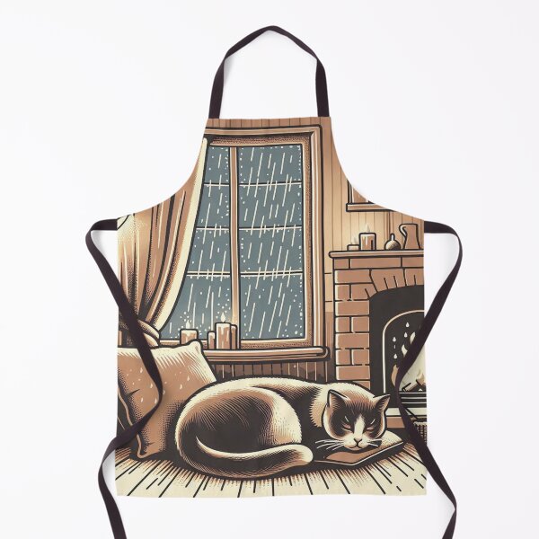 Item preview, Feline by the Fire! ??☕ designed and sold by Meemaart.