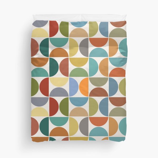 Item preview, Mid-century Modern Semicircles Color+Cream designed and sold by NataliePaskell.
