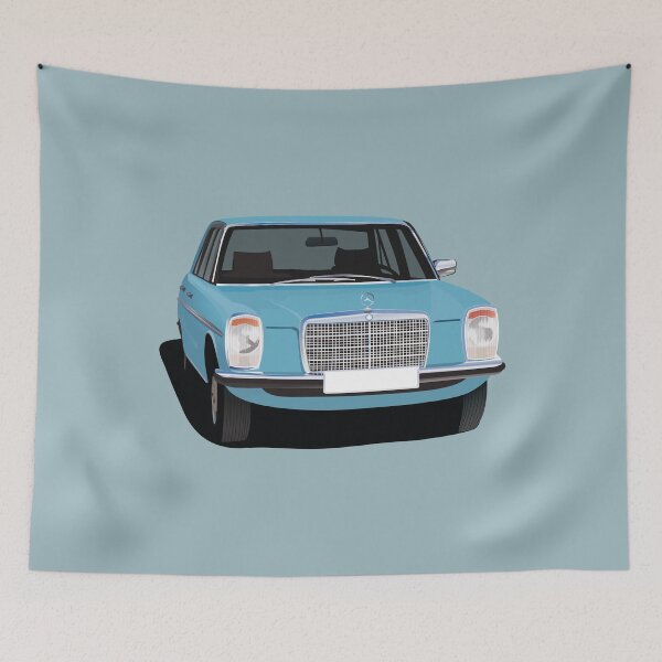 Item preview, Classic MBW115 car from Germany - blue designed and sold by knappidesign.