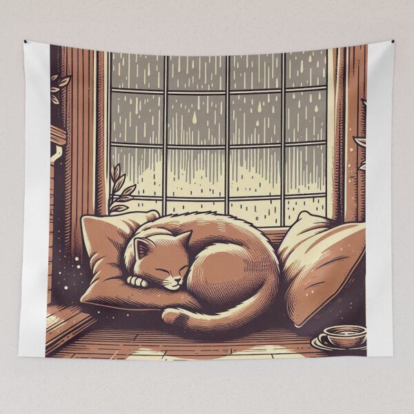 Item preview, The Purr-fect Cozy Scene! ?✨☕ designed and sold by Meemaart.