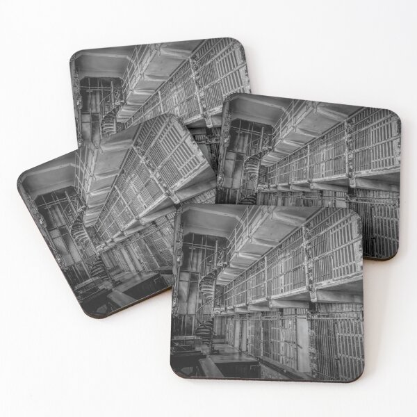 Item preview, Historic Alcatraz Cell Block BW designed and sold by jrtwynam.