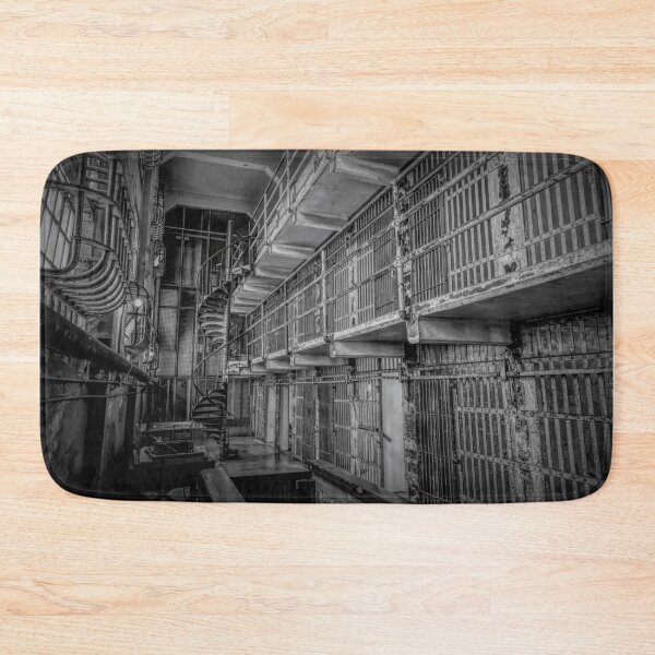 Item preview, Historic Alcatraz Cell Block BW designed and sold by jrtwynam.