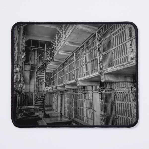 Item preview, Historic Alcatraz Cell Block BW designed and sold by jrtwynam.