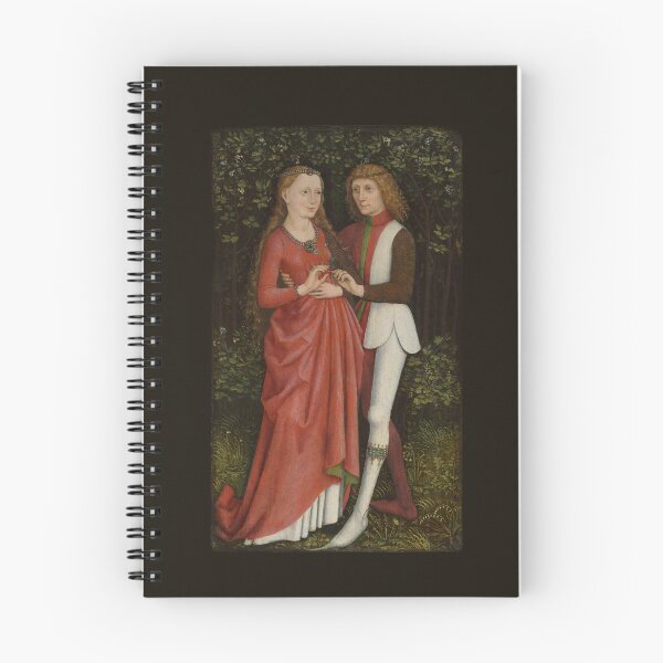 Item preview, A Bridal Couple, c. 1470. Southern Germany, 15th century. Oil on panel designed and sold by Vintage Designs +.