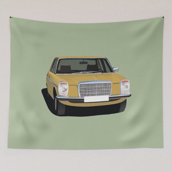 Item preview, Classic MBW114 car from Germany - yellow designed and sold by knappidesign.