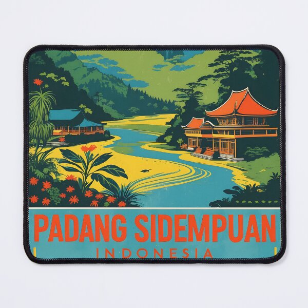 Item preview, Padang Sidempuan Indonesia Vintage Travel Tourism designed and sold by TravelersGems.