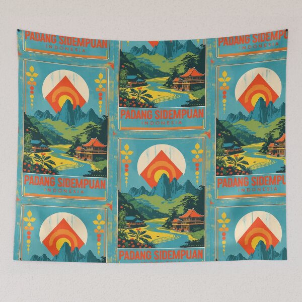 Item preview, Padang Sidempuan Indonesia Vintage Travel Tourism designed and sold by TravelersGems.
