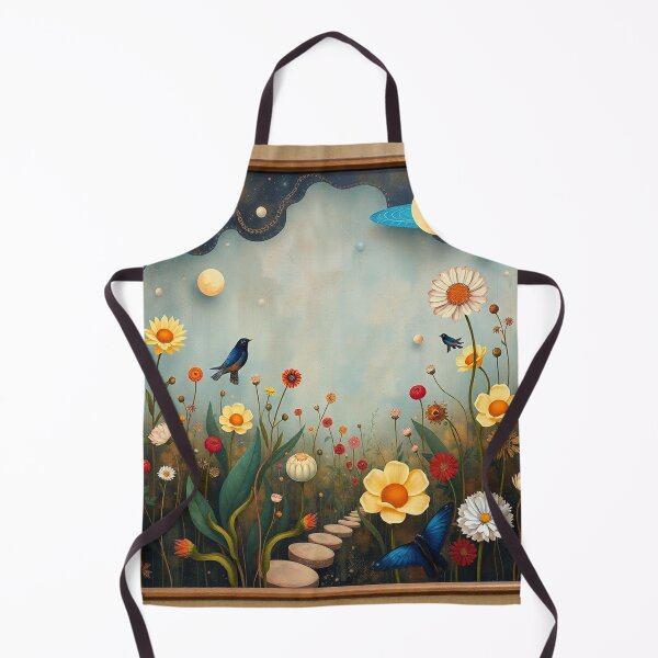 Item preview, A Beautiful Flower Garden painting inspired by Gustav Klimt designed and sold by Vintage Designs +.