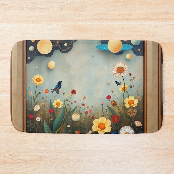 Item preview, A Beautiful Flower Garden painting inspired by Gustav Klimt designed and sold by Vintage Designs +.