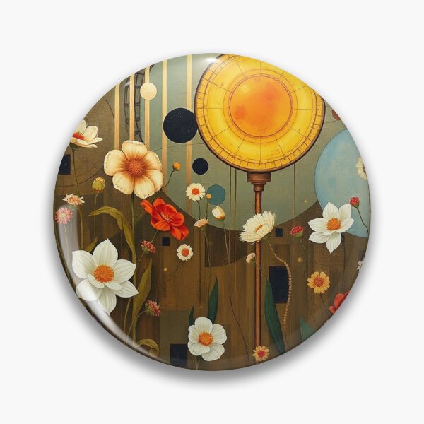 Item preview, A Beautiful Flower Garden painting inspired by Gustav Klimt designed and sold by Vintage Designs +.
