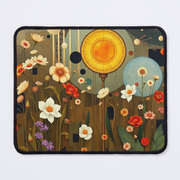Item preview, A Beautiful Flower Garden painting inspired by Gustav Klimt designed and sold by Vintage Designs +.