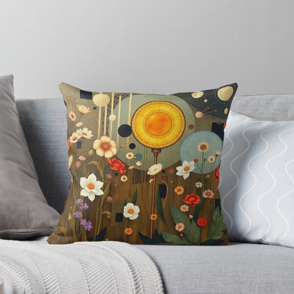 Item preview, A Beautiful Flower Garden painting inspired by Gustav Klimt designed and sold by Vintage Designs +.