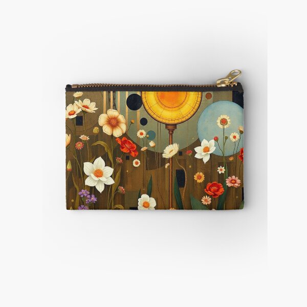 Item preview, A Beautiful Flower Garden painting inspired by Gustav Klimt designed and sold by Vintage Designs +.
