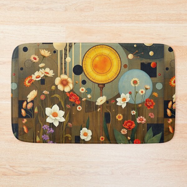 Item preview, A Beautiful Flower Garden painting inspired by Gustav Klimt designed and sold by Vintage Designs +.