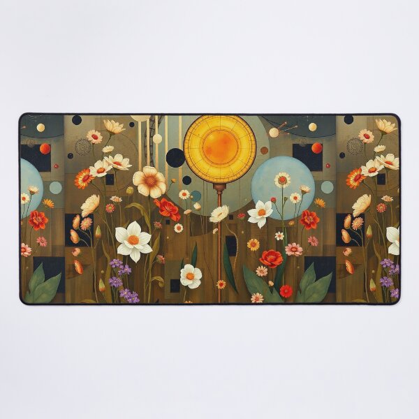 Item preview, A Beautiful Flower Garden painting inspired by Gustav Klimt designed and sold by Vintage Designs +.
