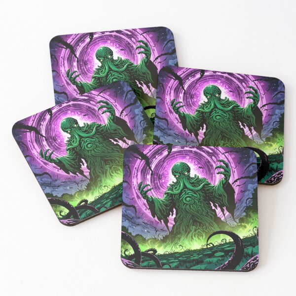 Item preview, Cthulhu the evil all seeing Eldritch Lovecraftian God Anime Manga style art designed and sold by Vintage Designs +.