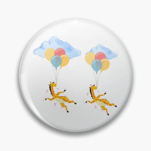 Item preview, Floating Giraffes – Whimsical Balloon Ride designed and sold by KA-Design-Art.