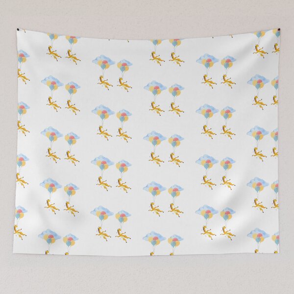 Item preview, Floating Giraffes – Whimsical Balloon Ride designed and sold by KA-Design-Art.