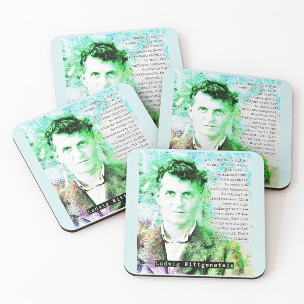 Item preview, Ludwig Wittgenstein quote: Death is not an event in life: we do not live to experience death. designed and sold by artbleed.