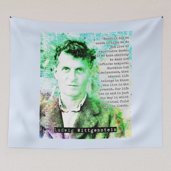 Item preview, Ludwig Wittgenstein quote: Death is not an event in life: we do not live to experience death. designed and sold by artbleed.