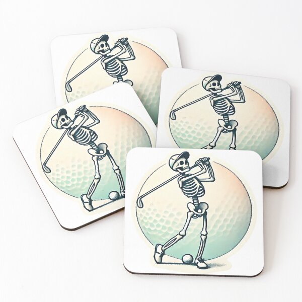 Item preview, Skeleton playing golf  designed and sold by MellowPeach.