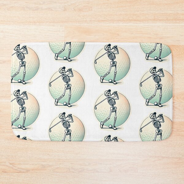 Item preview, Skeleton playing golf  designed and sold by MellowPeach.