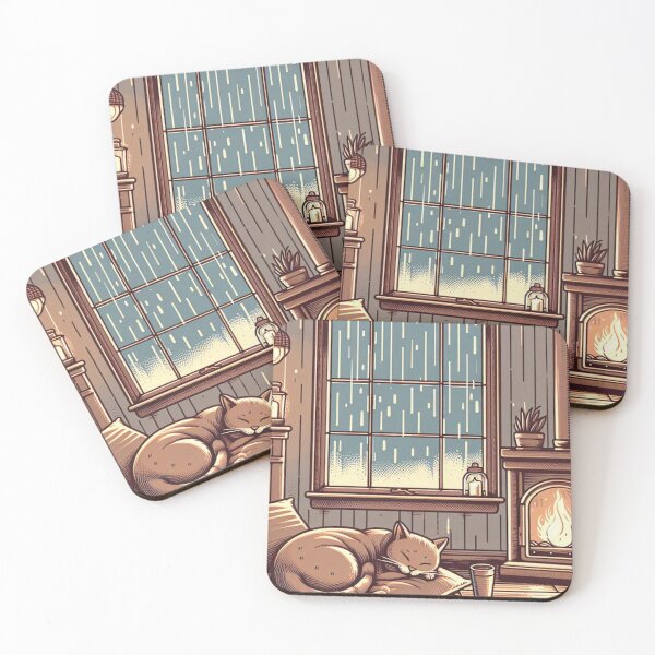 Item preview, Warm Whiskers & Coffee Bliss designed and sold by Meemaart.