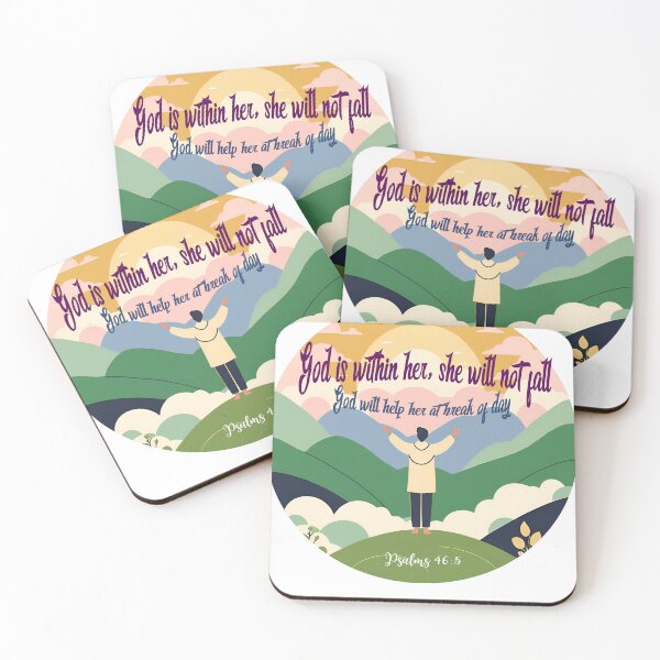 Item preview, God is Withing Her Psalms 46:5 designed and sold by BlessedHandsDesigns.