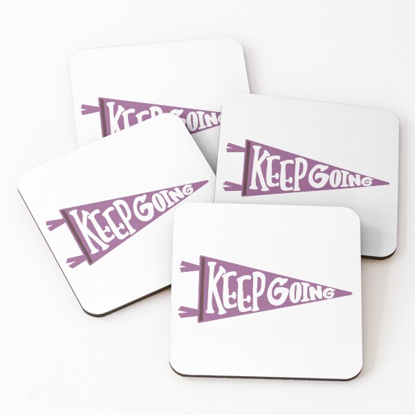 Item preview, KEEP GOING Purple Pennant Flag designed and sold by Giulia  Palazzo.