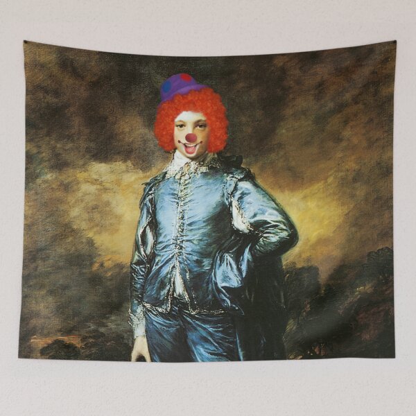 Item preview, Thomas Gainsborough: The Blue (Clown) Boy | Classical Painting Parody designed and sold by UnhingedBird.