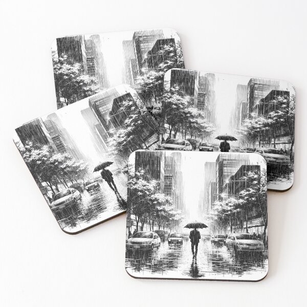 Item preview, Neon Noir Rainy Cityscape designed and sold by Istyak7.