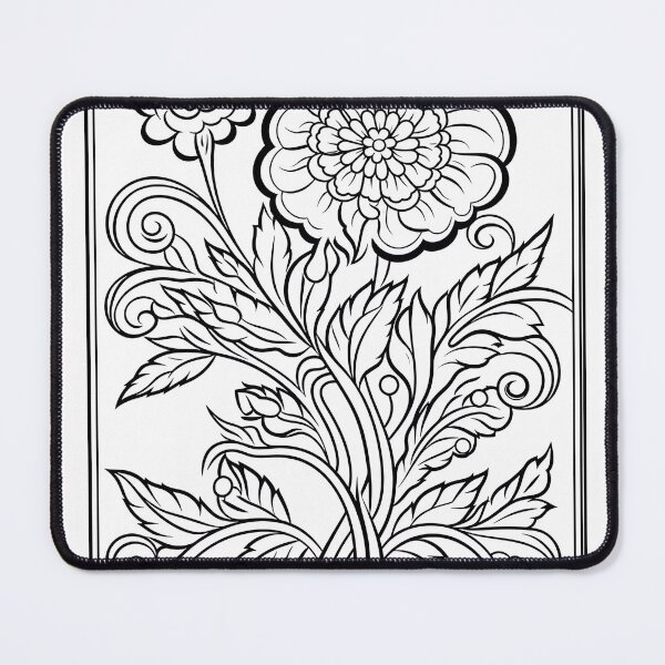 Item preview, Flower Design #38 Coloring Page Pattern  designed and sold by DavidColoring.