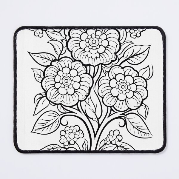 Artikelvorschau, Blumendesign Nr. 39 Malvorlagenmuster entworfen und verkauft von DavidColoring.
