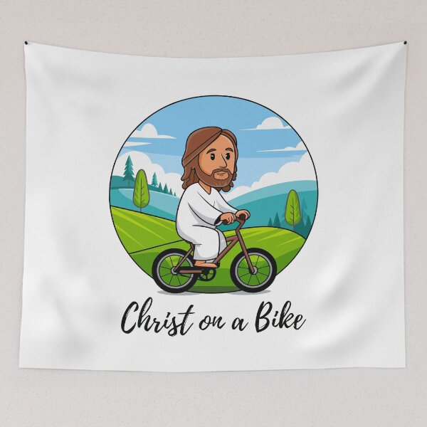Item preview, Christ On A Bike designed and sold by Angry Swan Designs.