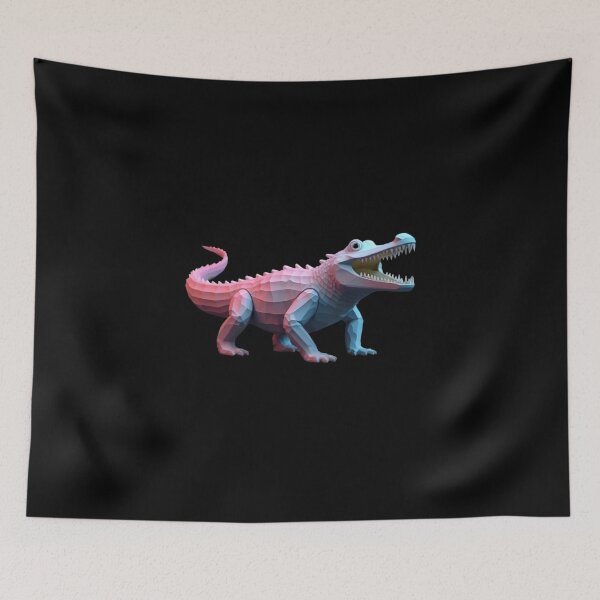 Item preview, Crocodile Pixel 3D Computer Graphic designed and sold by macadolie.
