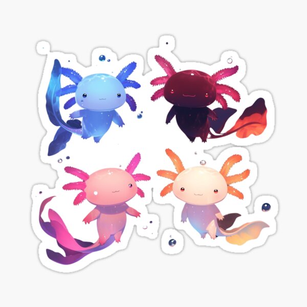 Item preview, Four axolotls designed and sold by SMARTKIT  DESIGNAGENCY.