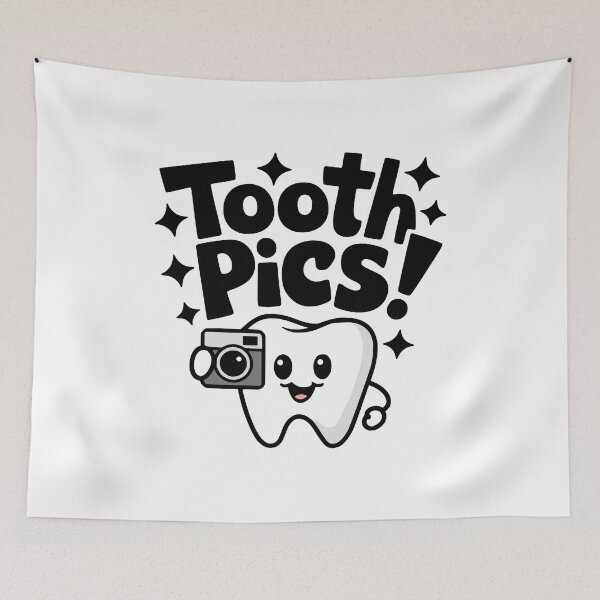 Item preview, Tooth Pics! Cute Dentistry Photography Pun designed and sold by PMCreative.