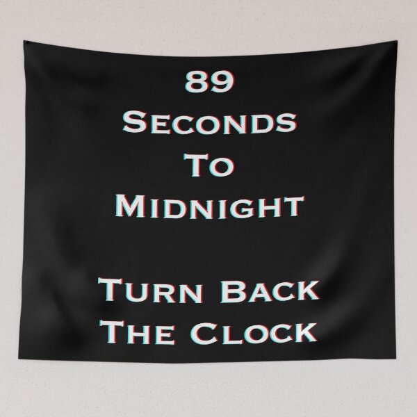 Item preview, Doomsday Clock Quote designed and sold by AwesomeAiArt.