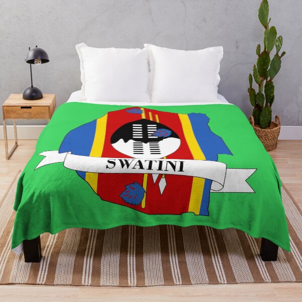Item preview, Eswatini flag map designed and sold by visual adventures.