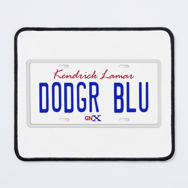 Item preview, Dodger Blue License Plate designed and sold by FreshBatchCo.