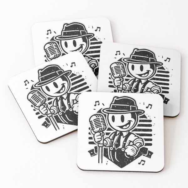 Item preview, Vintage Jazz Singer – Retro Microphone Illustration designed and sold by BecomeAHight.