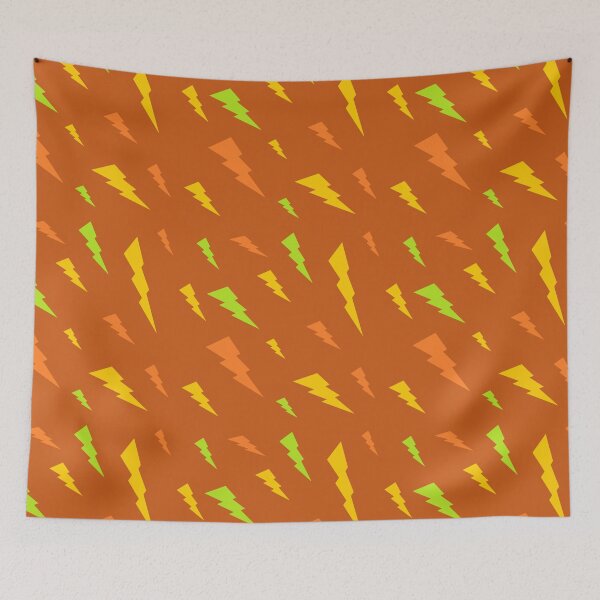Item preview, Orange Lightning Pattern designed and sold by awsomepatterns.