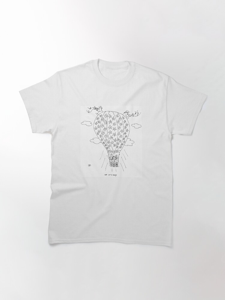 Thumbnail 3 of 7, Classic T-Shirt, Up Up & Away designed and sold by bromfieldpen.