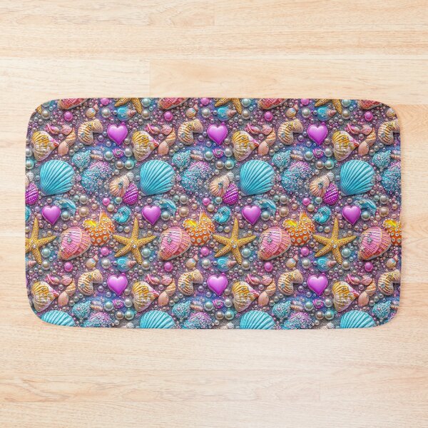 Item preview, Romantic marine pattern with pearls and seashells designed and sold by Piotrek0001.