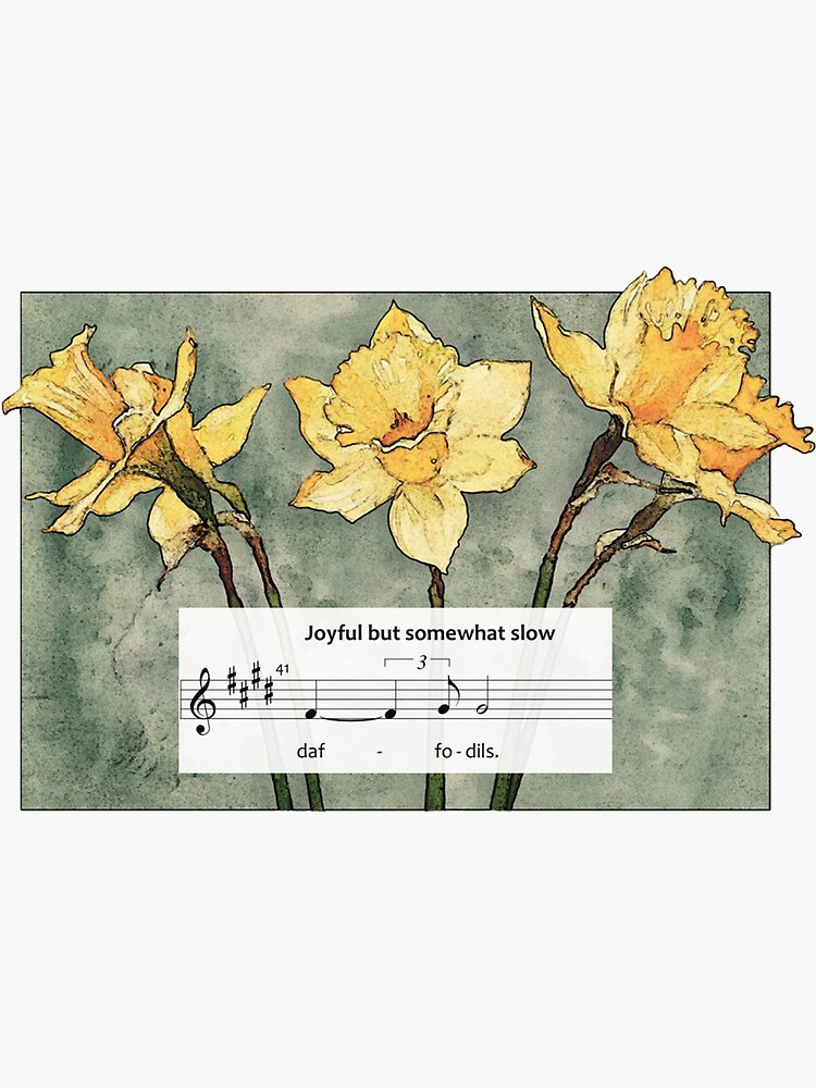"Big Fish the Musical Daffodils" Sticker by samanthagolub Redbubble