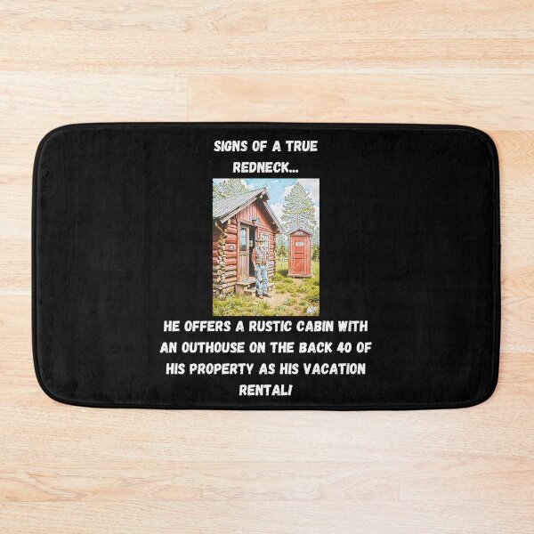 Item preview, Signs of a True Redneck: Redneck Vacation Rental! White Text designed and sold by LaughGraphics - Fun Graphics, Serious Laughs!.